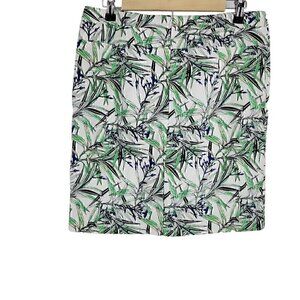 NWT Saint Tropez West Tree Leaf print Tropical skirt 8 - 32x20